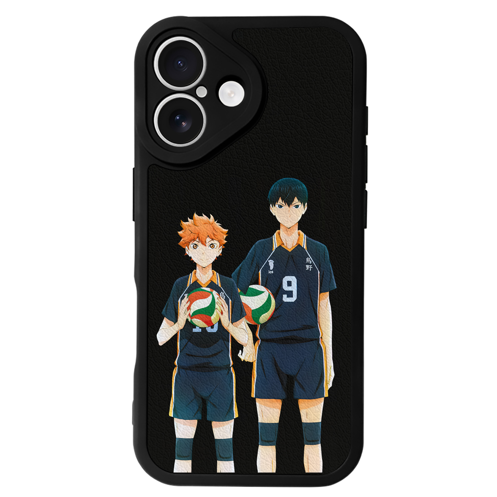 （画像用） ハイキュー!! Haikyu!! 【iPhone 16シリーズ対応】シリコンスマホケース（レザー調） 材質：シリコン